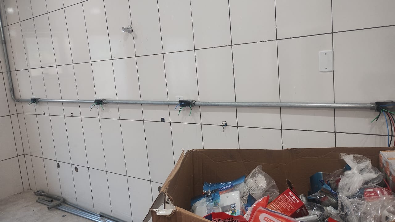 Decoração LED em sala