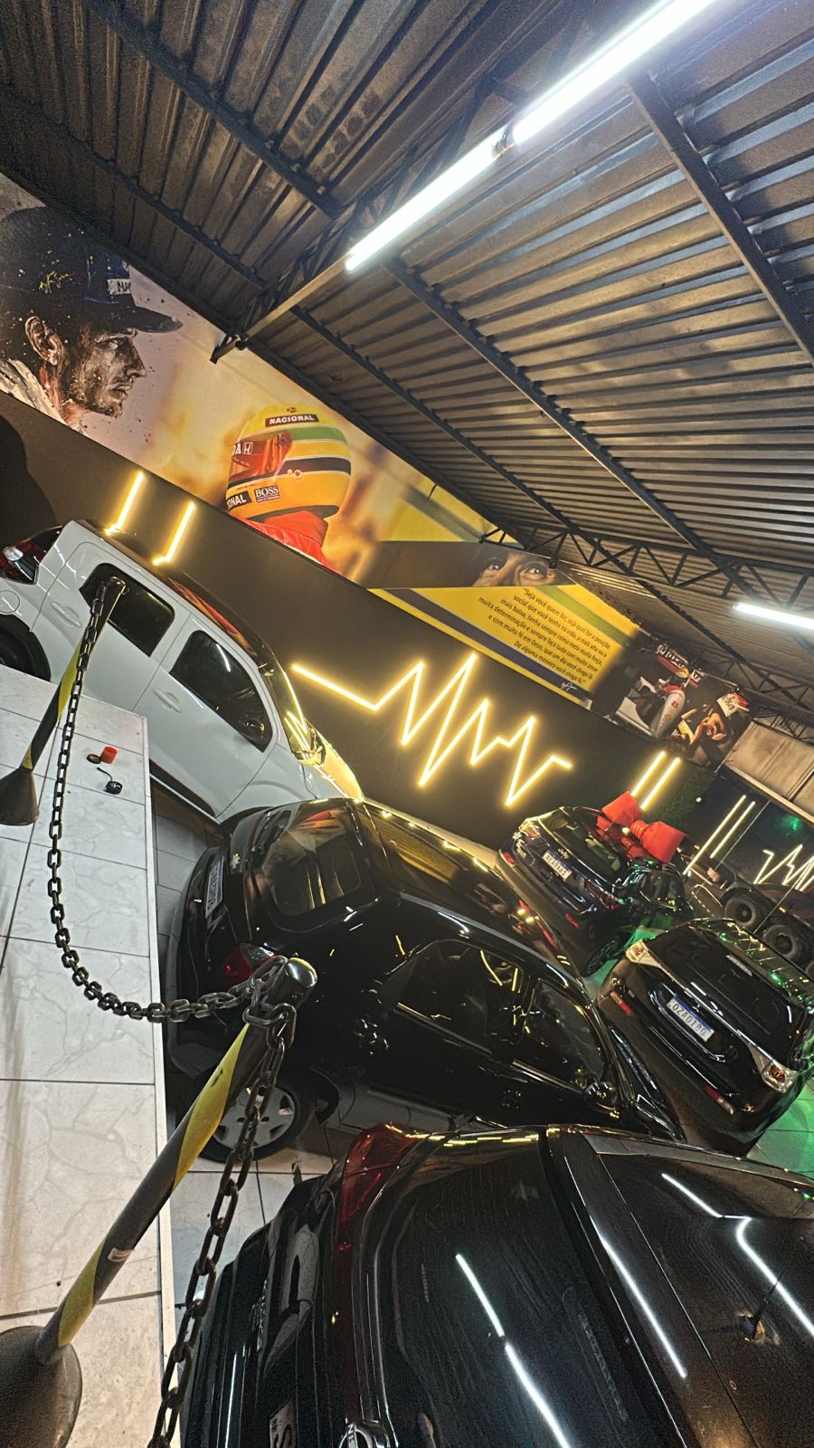 LED spots em estabelecimento comercial